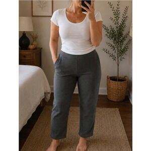 Modern Soul Ponte Pants XLP Gray Pull On Straight Leg Stretch Petite NWT